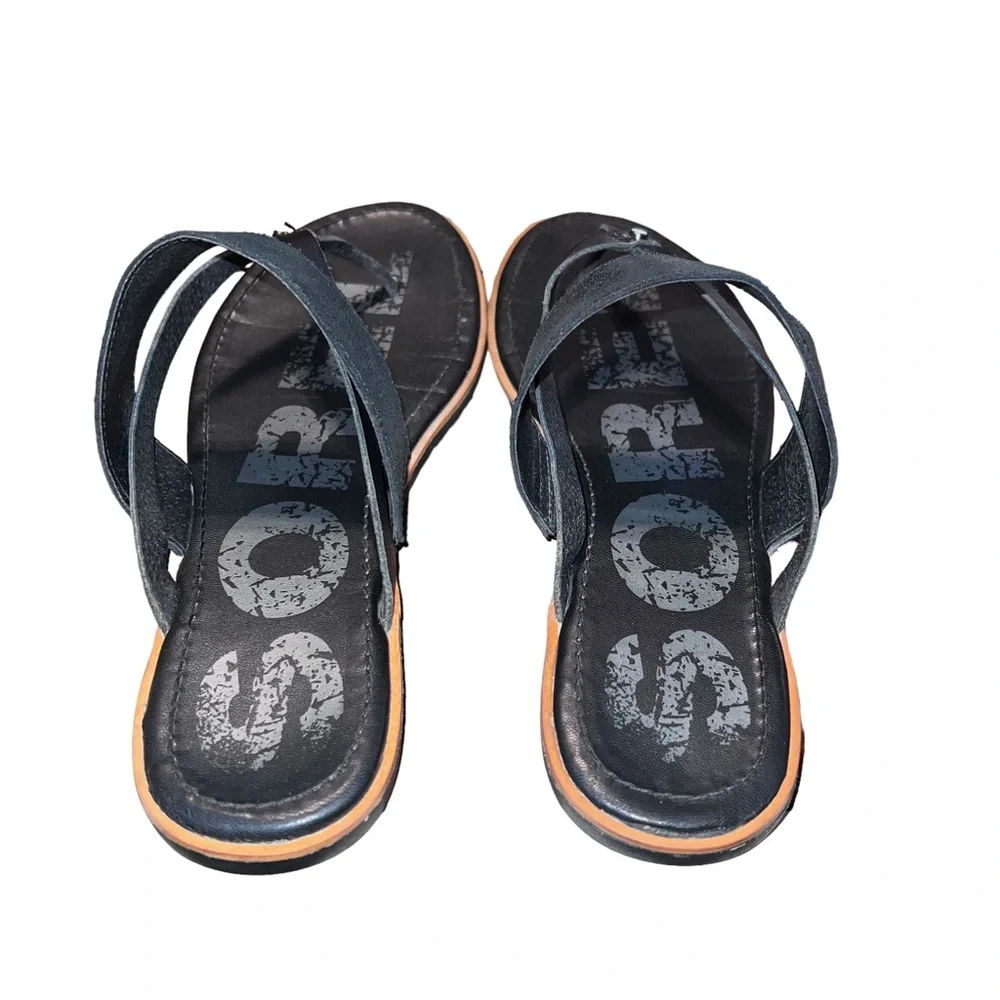 Sorel Ella Flip Black Sandals